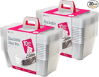 Life Story 20 Pack Plastic Storage Boxes, Stackable Organizer Tote Containers, 6 Liter