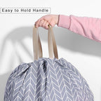 Extra Large Laundry Bag with Drawstring and Handle, Heavy Duty Travel Dirty Clothes Bag for Laundromat and Household, Durable Rip-Stop Laundry Hamper Liner, 22 Patterns(28 x 40 Inch) by SANFERGE