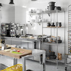 24" Deep x 24" Wide x 74" Height Wire Shelving Kit | 4-Tier | NSF Commercial Storage Rack Unit