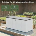 Aoxun 5 x 2 FT Outdoor Storage Shed, Resin Shed with Floor, Small Garden Shed Waterproof Plastic Tool Shed