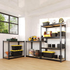 Heavy Duty Garage Storage Shelves, 2000 Lbs Capacity, 4-Tier Adjustable Storage Shelving Unit, 40" L x 20" W x 60" H Metal Shelving Racks for Kitchen Pantry Basement Bathroom Laundry