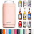 DUALIE 3 in 1 Insulated Can Cooler - 15+ Colors - Universal Size for 12 oz Cans, Slim Cans, and Bottles