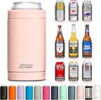 DUALIE 3 in 1 Insulated Can Cooler - 15+ Colors - Universal Size for 12 oz Cans, Slim Cans, and Bottles