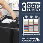 STO STO 3 Section Laundry Sorter and 4 Pack Sweater Drying Rack