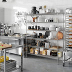 21" Deep x 60" Wide x 74" Height Wire Shelving Kit | 6-Tier | NSF Commercial Storage Rack Unit