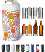 Frost Buddy Universal Can Cooler - Fits all - Stainless Steel Can Cooler for 12 oz & 16 oz Regular or Slim Cans & Bottles - Stainless Steel (Mother Nature)