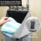 BeeGreen Grey-Laundry-Bag-Backpack-Extra-Large-Heavy-Duty, 125L Portable Travel Laundry Backpack Shoulder Straps & Extendable Clothes Hamper Bag 3 Pockets for College Apartment
