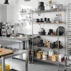 21" Deep x 42" Wide x 74" Height Wire Shelving Kit | 5-Tier | NSF Commercial Storage Rack Unit