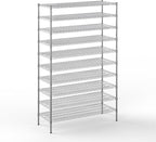 21" Deep x 54" Wide x 86" Height Wire Shelving Kit | 10-Tier | NSF Commercial Storage Rack Unit