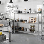 18" Deep x 72" Wide x 54" Height Wire Shelving Kit | 3-Tier | NSF Commercial Storage Rack Unit