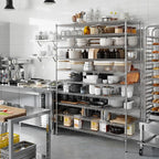 24" Deep x 60" Wide x 86" Height Wire Shelving Kit | 10-Tier | NSF Commercial Storage Rack Unit