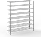 21" Deep x 72" Wide x 86" Height Wire Shelving Kit | 8-Tier | NSF Commercial Storage Rack Unit