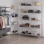 21" Deep x 60" Wide x 86" Height Wire Shelving Kit | 5-Tier | NSF Commercial Storage Rack Unit
