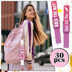 Kigeli 30 Pcs Spirit Clips Cheer Pins Cheerleader Gifts Clothes Pins for Backpacks Competition Glittered for Team Cheer Gifts Stuff Supplies Party Favors Accessories Bulk(Pink, Purple,Gradient)