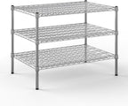 24" Deep x 36" Wide x 27" Height Wire Shelving Kit | 3-Tier | NSF Commercial Storage Rack Unit