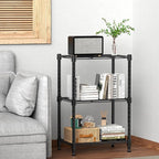 450 lbs Steel Storage Shelving 3-Tier Utility Shelving Unit Steel Organizer Wire Rack for Home,Kitchen,Office (11.8" D x 17.7" W x 26.3" H)