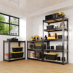 Heavy Duty Garage Storage Shelves, 2500 Lbs Capacity, 5-Tier Adjustable Storage Shelving Unit, 40" L x 20" W x 72" H Metal Shelving Racks for Kitchen Pantry Basement Bathroom Laundry