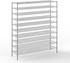 21" Deep x 72" Wide x 86" Height Wire Shelving Kit | 10-Tier | NSF Commercial Storage Rack Unit