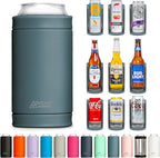 DUALIE 3 in 1 Insulated Can Cooler - 15+ Colors - Universal Size for 12 oz Cans, Slim Cans, and Bottles