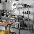 24" Deep x 30" Wide x 64" Height Wire Shelving Kit | 4-Tier | NSF Commercial Storage Rack Unit