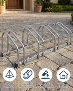 Freestanding Bike Floor Stand, Heavy Duty Bicycle Parking Rack for Garage Home Indoor Outdoor, Bike Storage Organizer Fits 22-28 Inch Wheels & 2.2 Inch Tire Width