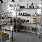 18" Deep x 60" Wide x 64" Height Wire Shelving Kit | 4-Tier | NSF Commercial Storage Rack Unit