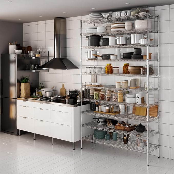 18" Deep x 54" Wide x 96" Height Wire Shelving Kit | 10-Tier | NSF Commercial Storage Rack Unit