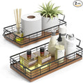 Toilet Paper Basket, 2PCS 13 Inch Bathroom Tank Tray Top of Toilet Storage Toiletries Organizer for Bathroom, Living Room and Kitchen