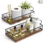 Toilet Paper Basket, 2PCS 13 Inch Bathroom Tank Tray Top of Toilet Storage Toiletries Organizer for Bathroom, Living Room and Kitchen
