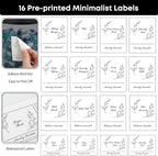 3 Pack Laundry Powder Container & Dryer Sheet Holder, Plastic Laundry Room Organization and Storage Jars with Lids, Labels & Scoops for Powder, Detergent, Scent Booster (Black)