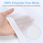 OTraki 16x20 Inch Mesh Laundry Bags 2PCS Small Drawstring Dirty Clothes Washing Bag Machine Washable Delicates Bra Lingerie Socks Toy Garment Bag Dorm Don't Drying, Melting 140-176℉ White