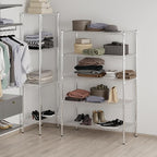 Wire Shelving Kit | NSF Commercial Storage Rack Unit (5-Tier | 64" Height, 21" Deep x 42" Wide)