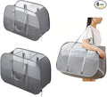 ６Pack collapsible laundry baskets with handles, Laundry Basket Collapsible,Pop Up Mesh Laundry Hamper with Compartments, Foldable Small Laundry Bin Bag (Gray)