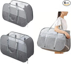 ６Pack collapsible laundry baskets with handles, Laundry Basket Collapsible,Pop Up Mesh Laundry Hamper with Compartments, Foldable Small Laundry Bin Bag (Gray)
