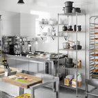 21" Deep x 24" Wide x 86" Height Wire Shelving Kit | 5-Tier | NSF Commercial Storage Rack Unit