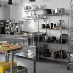 21" Deep x 36" Wide x 64" Height Wire Shelving Kit | 4-Tier | NSF Commercial Storage Rack Unit