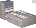 Wardrobe Clothes Organizer, 7 Compartments Jeans Organizers and Storage, Stackable Drawer Organizer for Closet - Pants, Sweaters, T-Shirts, Dimension 14.2" x 11"x 8"