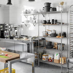 18" Deep x 36" Wide x 74" Height Wire Shelving Kit | 5-Tier | NSF Commercial Storage Rack Unit