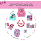LOL Surprise Pop Up Laundry Hamper,Pink Kids Clothes Storage with Durable Carry Handles, 21" H x 13.5" W x 13.5" L