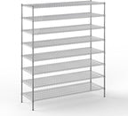 24" Deep x 72" Wide x 86" Height Wire Shelving Kit | 8-Tier | NSF Commercial Storage Rack Unit