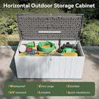 Aoxun 5 x 2 FT Outdoor Storage Shed, Resin Shed with Floor, Small Garden Shed Waterproof Plastic Tool Shed
