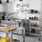 18" Deep x 30" Wide x 54" Height Wire Shelving Kit | 4-Tier | NSF Commercial Storage Rack Unit