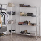 21" Deep x 54" Wide x 74" Height Wire Shelving Kit | 4-Tier | NSF Commercial Storage Rack Unit