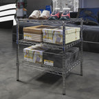 21" Deep x 24" Wide x 27" Height Wire Shelving Kit | 3-Tier | NSF Commercial Storage Rack Unit