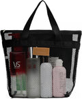 Mesh Shower Caddy Bag Portable Hanging Toiletry and Bath Organizer with Zipper for Travel, Gym, Camping, College Dorms, Beach