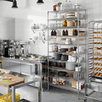 18" Deep x 42" Wide x 96" Height Wire Shelving Kit | 10-Tier | NSF Commercial Storage Rack Unit
