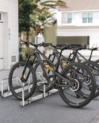 Freestanding Bike Floor Stand, Heavy Duty Bicycle Parking Rack for Garage Home Indoor Outdoor, Bike Storage Organizer Fits 22-28 Inch Wheels & 2.2 Inch Tire Width