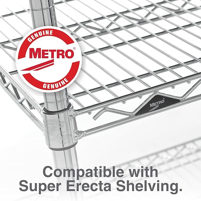 Metro 54P Metro Site Select Chrome Plated Steel Stationary Post, 1" Diameter x 54-9/16" Height (Pack of 4)