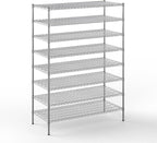 24" Deep x 54" Wide x 74" Height Wire Shelving Kit | 8-Tier | NSF Commercial Storage Rack Unit
