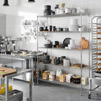 21" Deep x 60" Wide x 86" Height Wire Shelving Kit | 5-Tier | NSF Commercial Storage Rack Unit